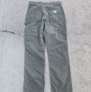 Carhartt Men's B324 Army Green Carpenter Work Pants Size 32x32